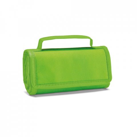 OSAKA. Cooler. Bolsa t&eacute;rmica dobr&aacute;vel em non-woven (80 g/m&sup2;) com fecho aderente 3 L - Verde claro
