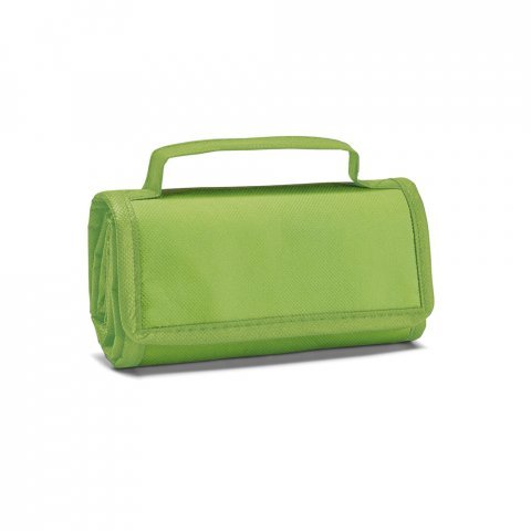 OSAKA. Cooler. Bolsa t&eacute;rmica dobr&aacute;vel em non-woven (80 g/m&sup2;) com fecho aderente 3 L - Verde claro