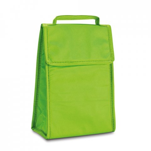 OSAKA. Cooler. Bolsa t&eacute;rmica dobr&aacute;vel em non-woven (80 g/m&sup2;) com fecho aderente 3 L - Verde claro