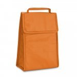 OSAKA. Cooler. Bolsa t&eacute;rmica dobr&aacute;vel em non-woven (80 g/m&sup2;) com fecho aderente 3 L - Laranja
