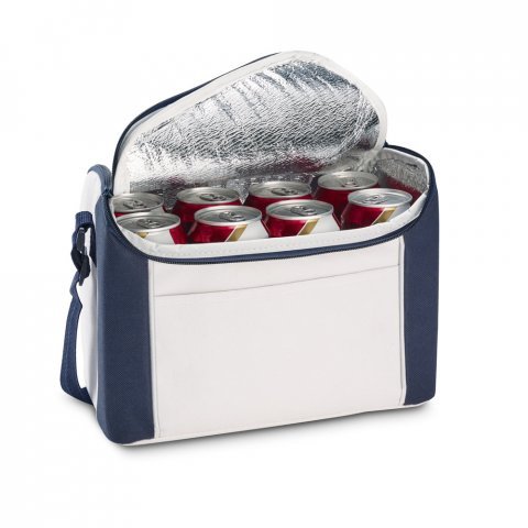 LUTON. Cooler. Bolsa t&eacute;rmica em 600D 8 L - Azul