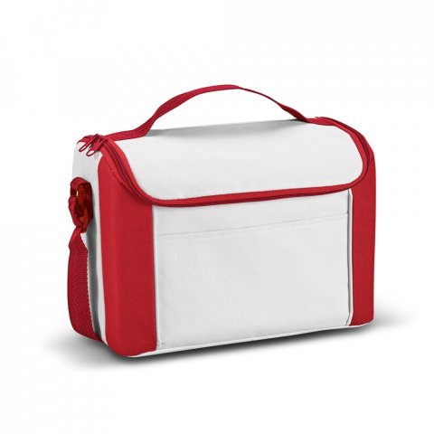 LUTON. Cooler. Bolsa t&eacute;rmica em 600D 8 L - Vermelho