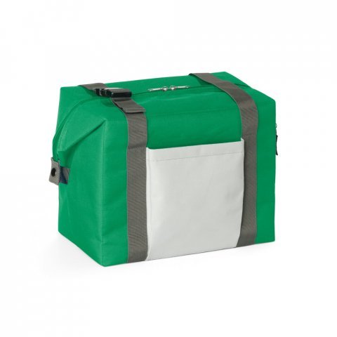 PHILADEL. Cooler. Sacola t&eacute;rmica 16 L em 600D - Verde