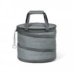 COAST. Cooler. Sacola t&eacute;rmica flex&iacute;vel 13 L em 600D - Cinza