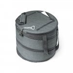 COAST. Cooler. Sacola t&eacute;rmica flex&iacute;vel 13 L em 600D - Cinza
