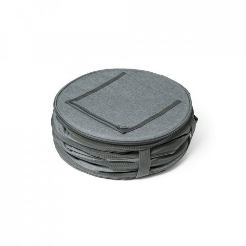 COAST. Cooler. Sacola t&eacute;rmica flex&iacute;vel 13 L em 600D - Cinza