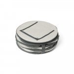 COAST. Cooler. Sacola t&eacute;rmica flex&iacute;vel 13 L em 600D - Branco pastel