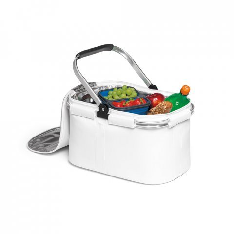 BASKIT. Cooler. Sacola t&eacute;rmica flex&iacute;vel em 600D 25 L - Branco