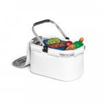 BASKIT. Cooler. Sacola t&eacute;rmica flex&iacute;vel em 600D 25 L - Branco