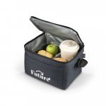 REPURPOSE COOLER. Cooler. Bolsa t&eacute;rmica em poli&eacute;ster reciclado 600D com interior forrado em PEVA 6 L - Azul