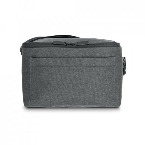REPURPOSE COOLER. Cooler. Bolsa t&eacute;rmica em poli&eacute;ster reciclado 600D com interior forrado em PEVA 6 L - Cinza