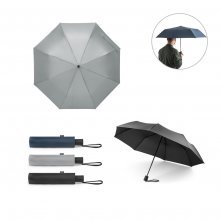 CIMONE. Guarda-chuva, dobr&aacute;vel, em poli&eacute;ster 100% reciclado com abertura autom&aacute;tica
