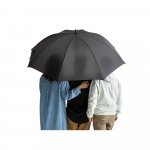 EIGER. Guarda-chuva de grande portaria em poli&eacute;ster pongee 190T - Preto