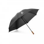 EIGER. Guarda-chuva de grande portaria em poli&eacute;ster pongee 190T - Preto