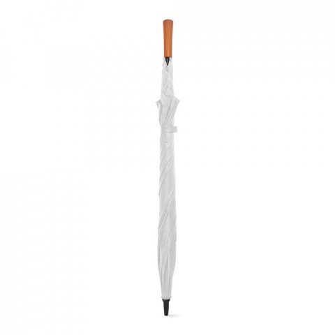 EIGER. Guarda-chuva de grande portaria em poli&eacute;ster pongee 190T - Branco