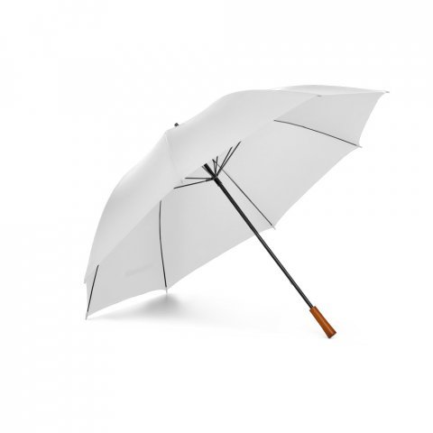 EIGER. Guarda-chuva de grande portaria em poli&eacute;ster pongee 190T - Branco