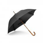RENO. Guarda-chuva em poli&eacute;ster pongee 190T com abertura autom&aacute;tica - Preto