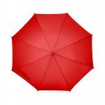 RENO. Guarda-chuva em poli&eacute;ster pongee 190T com abertura autom&aacute;tica - Vermelho