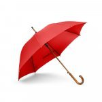 RENO. Guarda-chuva em poli&eacute;ster pongee 190T com abertura autom&aacute;tica - Vermelho