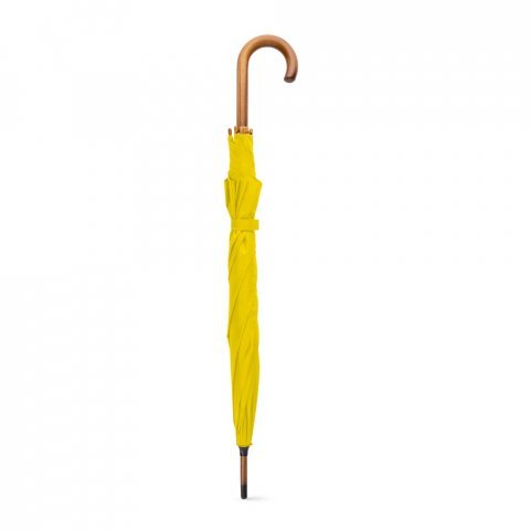 RENO. Guarda-chuva em poli&eacute;ster pongee 190T com abertura autom&aacute;tica - Amarelo