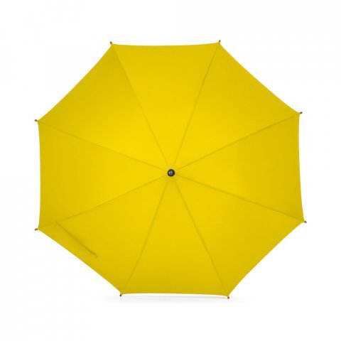 RENO. Guarda-chuva em poli&eacute;ster pongee 190T com abertura autom&aacute;tica - Amarelo