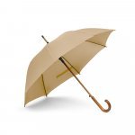 RENO. Guarda-chuva em poli&eacute;ster pongee 190T com abertura autom&aacute;tica - Marron claro