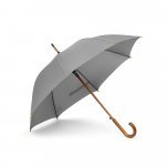 RENO. Guarda-chuva em poli&eacute;ster pongee 190T com abertura autom&aacute;tica - Cinza