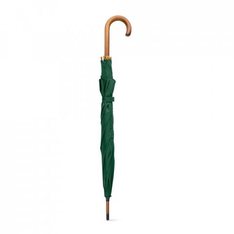 RENO. Guarda-chuva em poli&eacute;ster pongee 190T com abertura autom&aacute;tica - Verde escuro