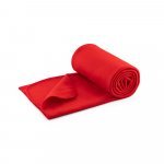 SULENA. Manta em tecido polar (180 g/m&sup2;) - Vermelho