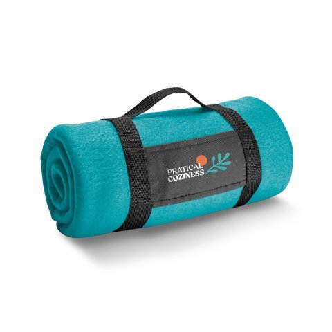 THORPE. Manta em tecido polar (180 g/m&sup2;) com al&ccedil;a remov&iacute;vel - Azul claro