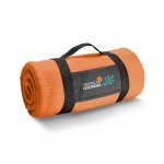 THORPE. Manta em tecido polar (180 g/m&sup2;) com al&ccedil;a remov&iacute;vel - Laranja