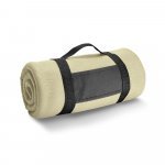 THORPE. Manta em tecido polar (180 g/m&sup2;) com al&ccedil;a remov&iacute;vel - Bege