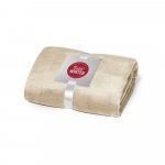 DYLEAF. Manta em tecido polar (240 g/m&sup2;) com acabamento aveludado - Bege