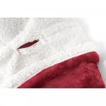 HEIDEN. Manta revers&iacute;vel em tecido polar (190 g/m&sup2;) acetinado com forro sherpa (225 g/m&sup2;), - Bord&ocirc;