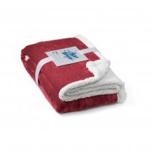 HEIDEN. Manta revers&iacute;vel em tecido polar (190 g/m&sup2;) acetinado com forro sherpa (225 g/m&sup2;),