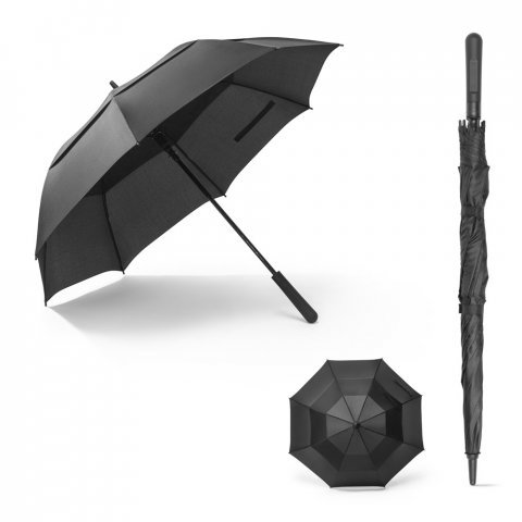 GAVIN. Guarda-chuva de 27.5'' em poli&eacute;ster 100% reciclado pongee 190T com abertura autom&aacute;tica