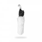 ARON. Guarda-chuva, dobr&aacute;vel, de 21'' em poli&eacute;ster 100% reciclado pongee 190T - Branco