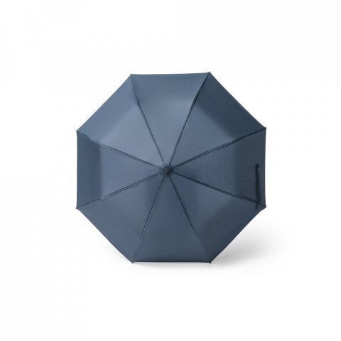 SKYLAR. Guarda-chuva 2 em 1 com sacola de compras em poli&eacute;ster reciclado incluso - Azul