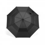 RUBY. Guarda-chuva em poli&eacute;ster 100% reciclado 190T com abertura autom&aacute;tica - Preto