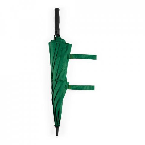 RUBY. Guarda-chuva em poli&eacute;ster 100% reciclado 190T com abertura autom&aacute;tica - Verde escuro
