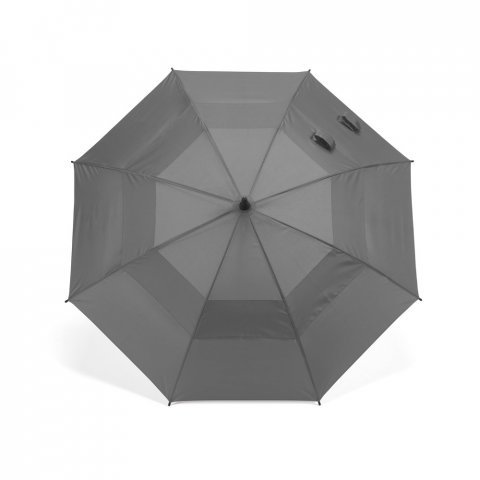 RUBY. Guarda-chuva em poli&eacute;ster 100% reciclado 190T com abertura autom&aacute;tica - Cinza escuro