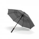 RUBY. Guarda-chuva em poli&eacute;ster 100% reciclado 190T com abertura autom&aacute;tica - Cinza escuro