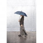 RUBY. Guarda-chuva em poli&eacute;ster 100% reciclado 190T com abertura autom&aacute;tica