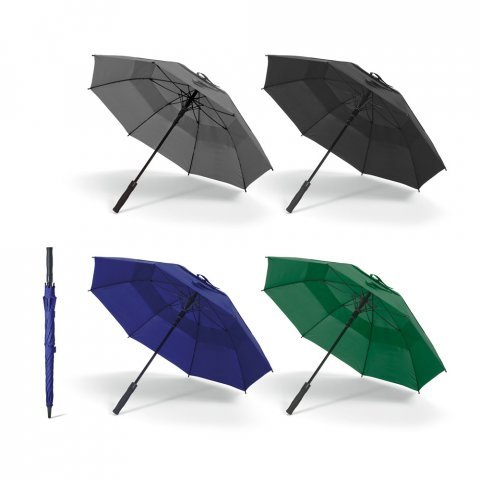 RUBY. Guarda-chuva em poli&eacute;ster 100% reciclado 190T com abertura autom&aacute;tica
