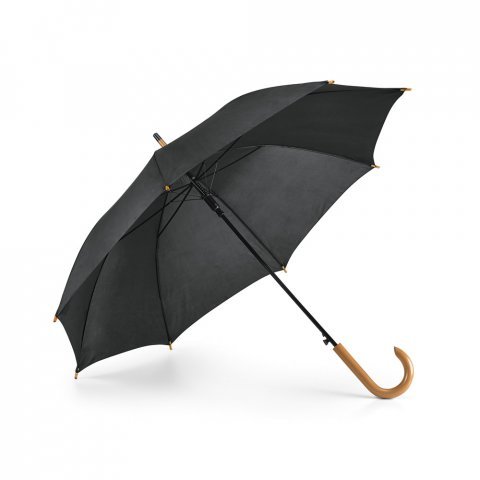 PATTI. Guarda-chuva em poli&eacute;ster 190T com abertura autom&aacute;tica - Preto