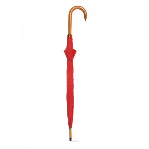 PATTI. Guarda-chuva em poli&eacute;ster 190T com abertura autom&aacute;tica - Vermelho