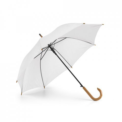 PATTI. Guarda-chuva em poli&eacute;ster 190T com abertura autom&aacute;tica - Branco