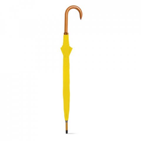 PATTI. Guarda-chuva em poli&eacute;ster 190T com abertura autom&aacute;tica - Amarelo