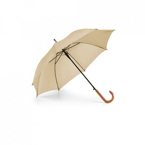 PATTI. Guarda-chuva em poli&eacute;ster 190T com abertura autom&aacute;tica - Marron claro