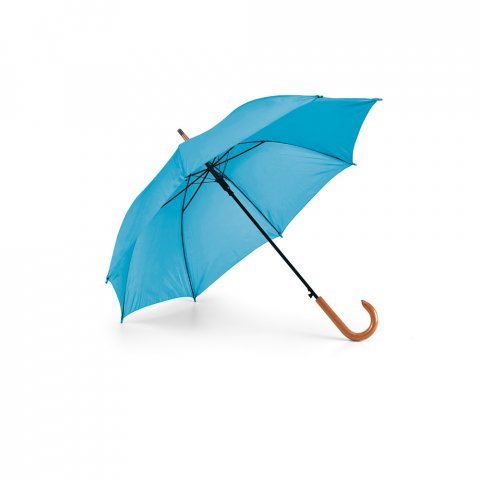 PATTI. Guarda-chuva em poli&eacute;ster 190T com abertura autom&aacute;tica - Azul claro